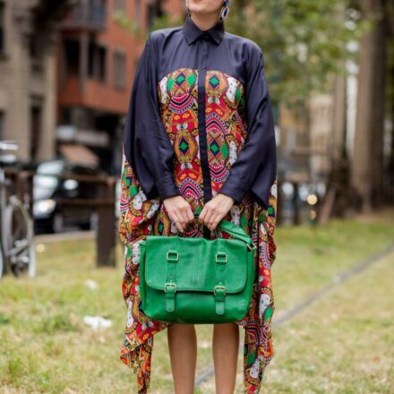 Les macarons avec une frange rideau : streetstyle