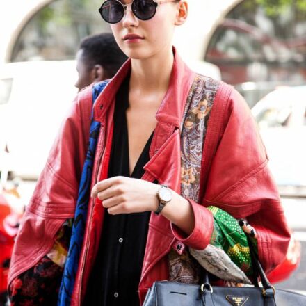 Streetstyle : Les cheveux plaqués, version wet look