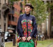 Les macarons avec une frange rideau : streetstyle